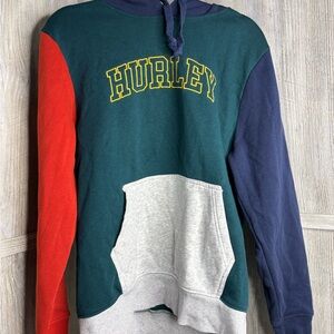 Hurley Navy and Teal Hoodie